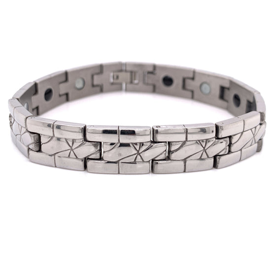 Stainless Steel Magnetic Bracelet / MBS0009-stainless steel jewelry wholesale- mens stainless steel jewelry- 316l stainless steel jewelry- stainless steel mens jewelry- jewelry stainless steel