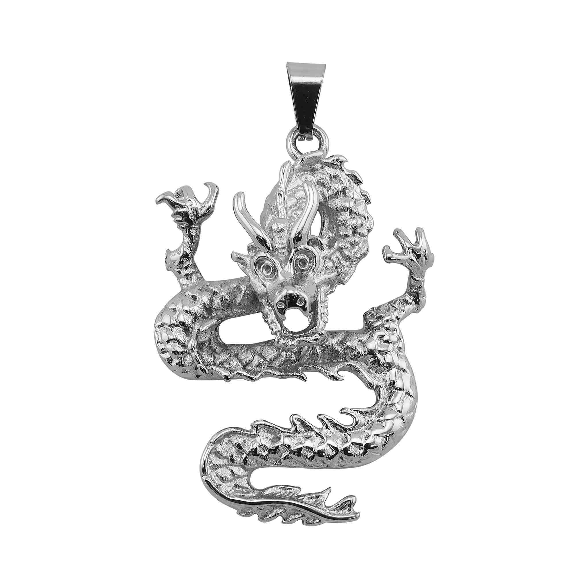 Stainless Steel Dragon Pendant / PDC0005