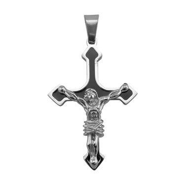 Crucifix Cross Edelstahl -Anhänger/PDC0189