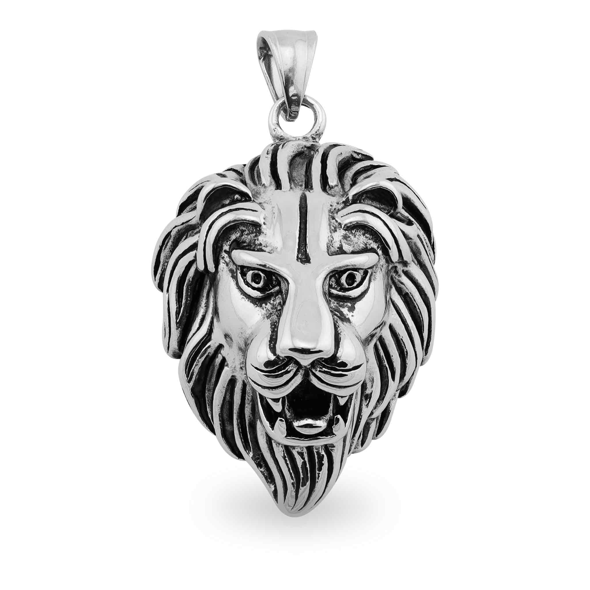 Stainless Steel Roaring Lion Pendant / PDC2004