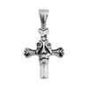 Stainless Steel Cross With Face Center Pendant / PDC2008