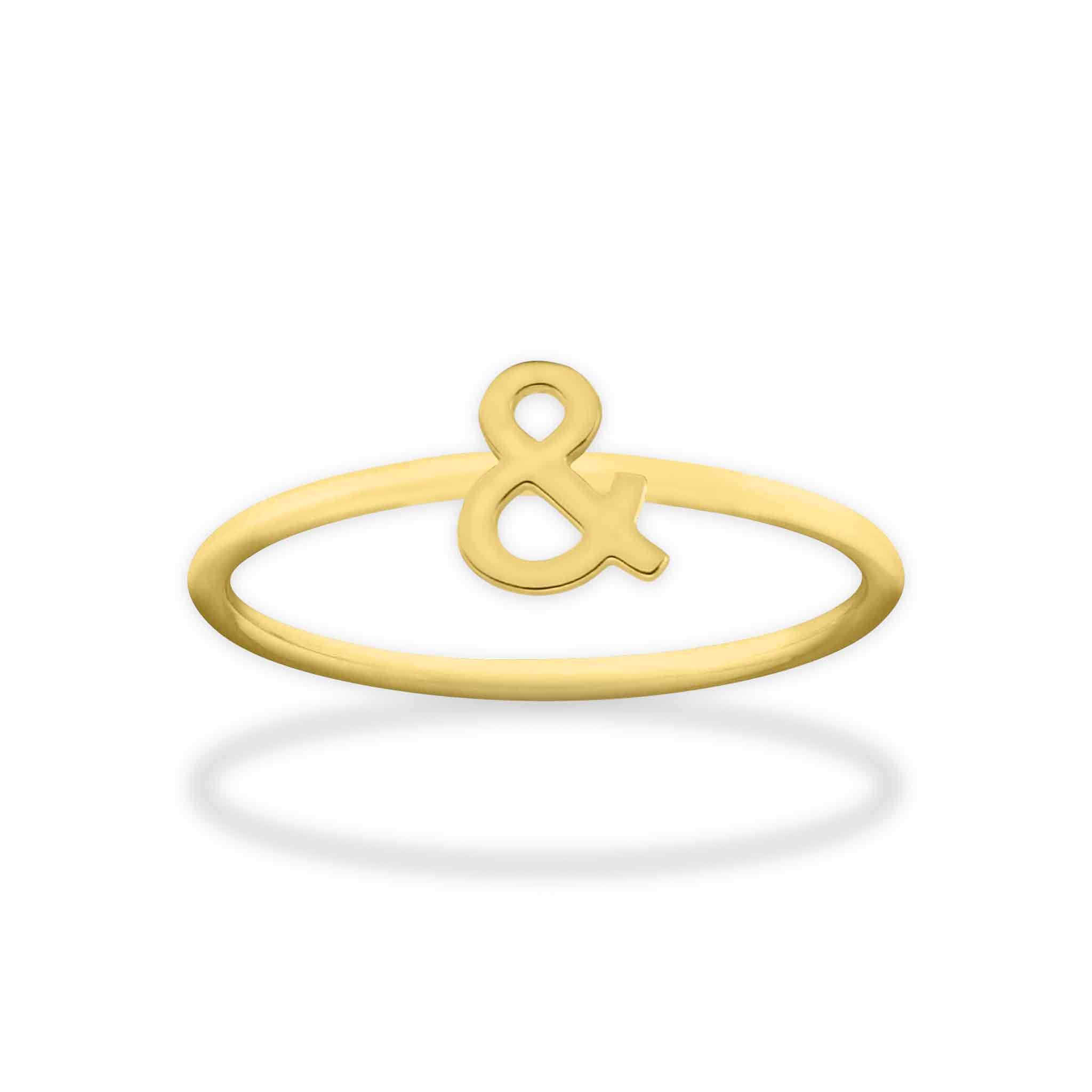Stacking Rings Symbol 18K Gold Pvd Coated Stainless Steel Symbol Stacking Rings Zrj9023 ...