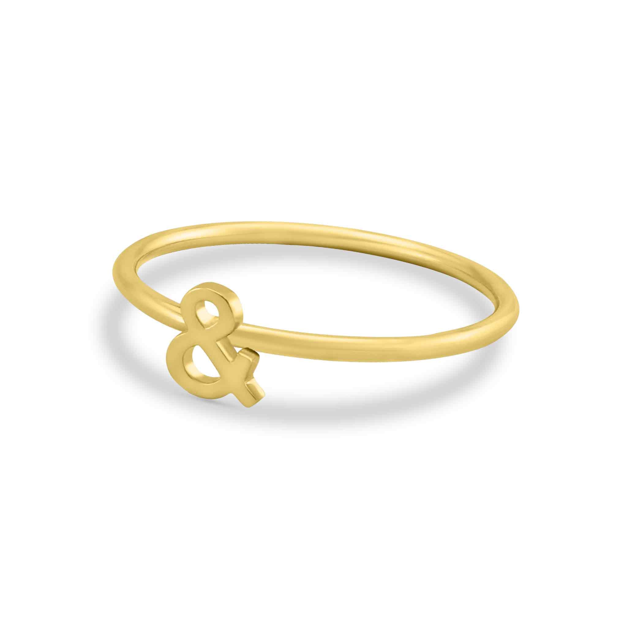 Stacking Rings Symbol 18K Gold Pvd Coated Stainless Steel Symbol Stacking Rings Zrj9023 ...