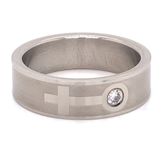 Female Venus Symbol CZ Stainless Steel Ring / RRJ0038-stainless steel jewelry good- stainless steel jewelry cleaner- gold stainless steel jewelry- stainless steel jewelries- stainless steel jewelry mens