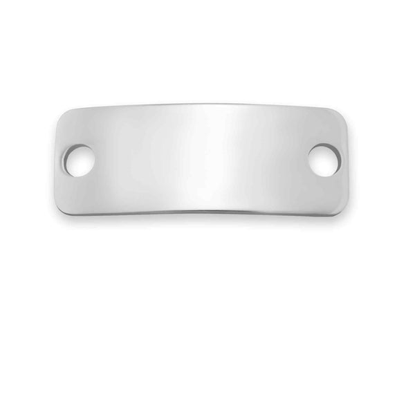 Blank Rectangle ID Stainless Steel Pendant