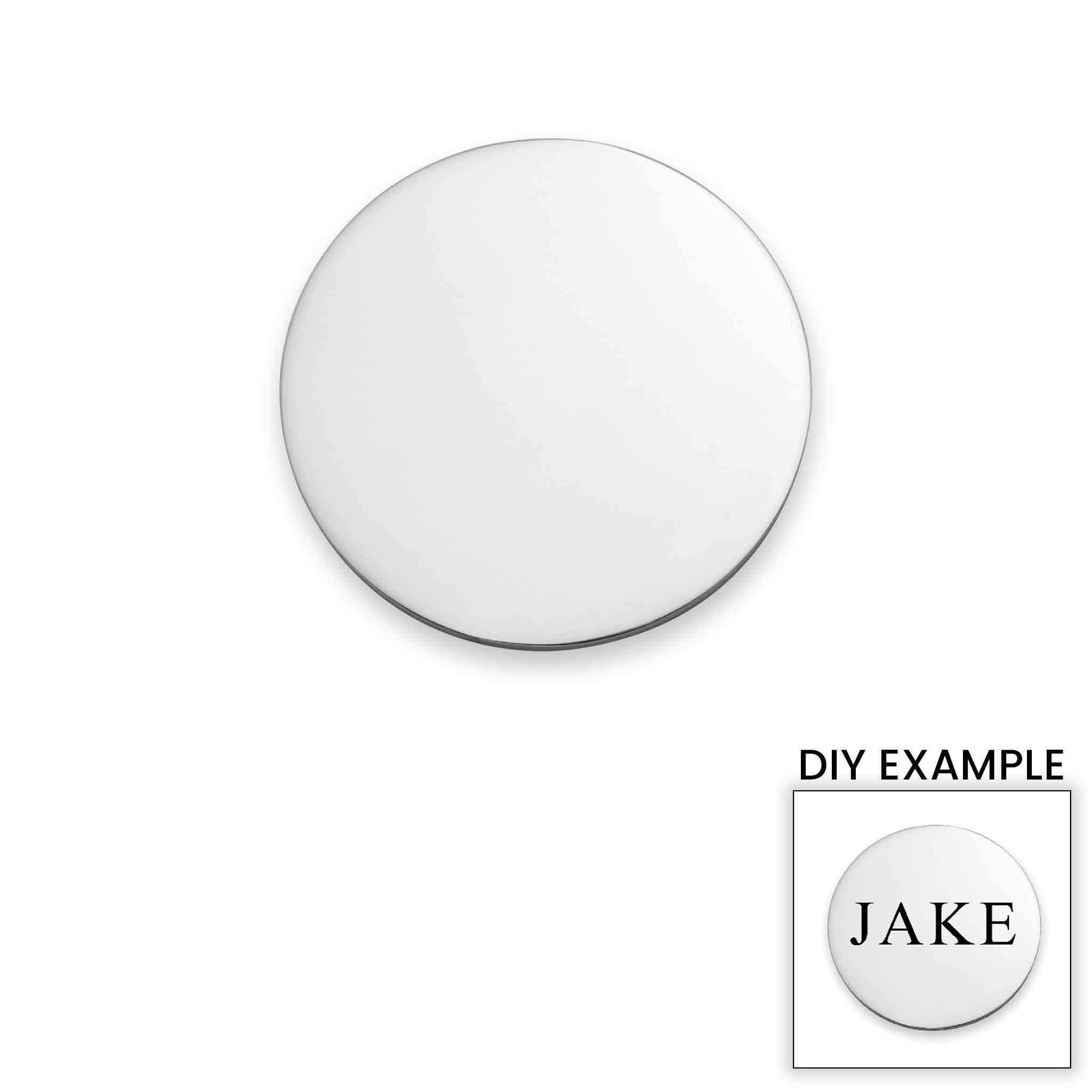 Blank Stainless Steel Round Pendant