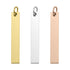 Polished Stainless Steel Vertical Blank Bar Pendant / SBB0020