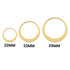 Gold Stainless Steel Off Set Washer Pendant / SBB0035