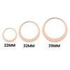 Rose Gold Stainless Steel Off Set Washer Pendant / SBB0036