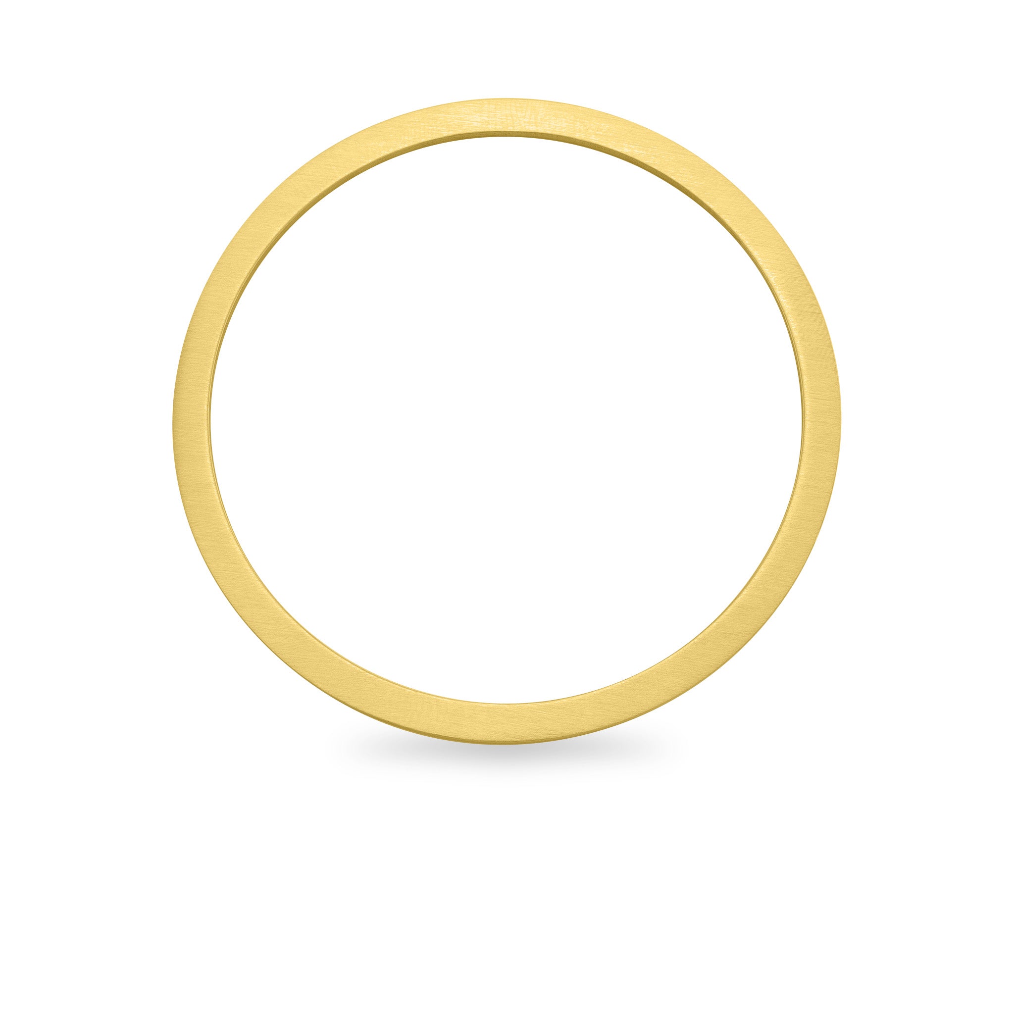 Rostfritt stål 18K Guld PVD -belagd blank Bangle Armband / SBB0078
