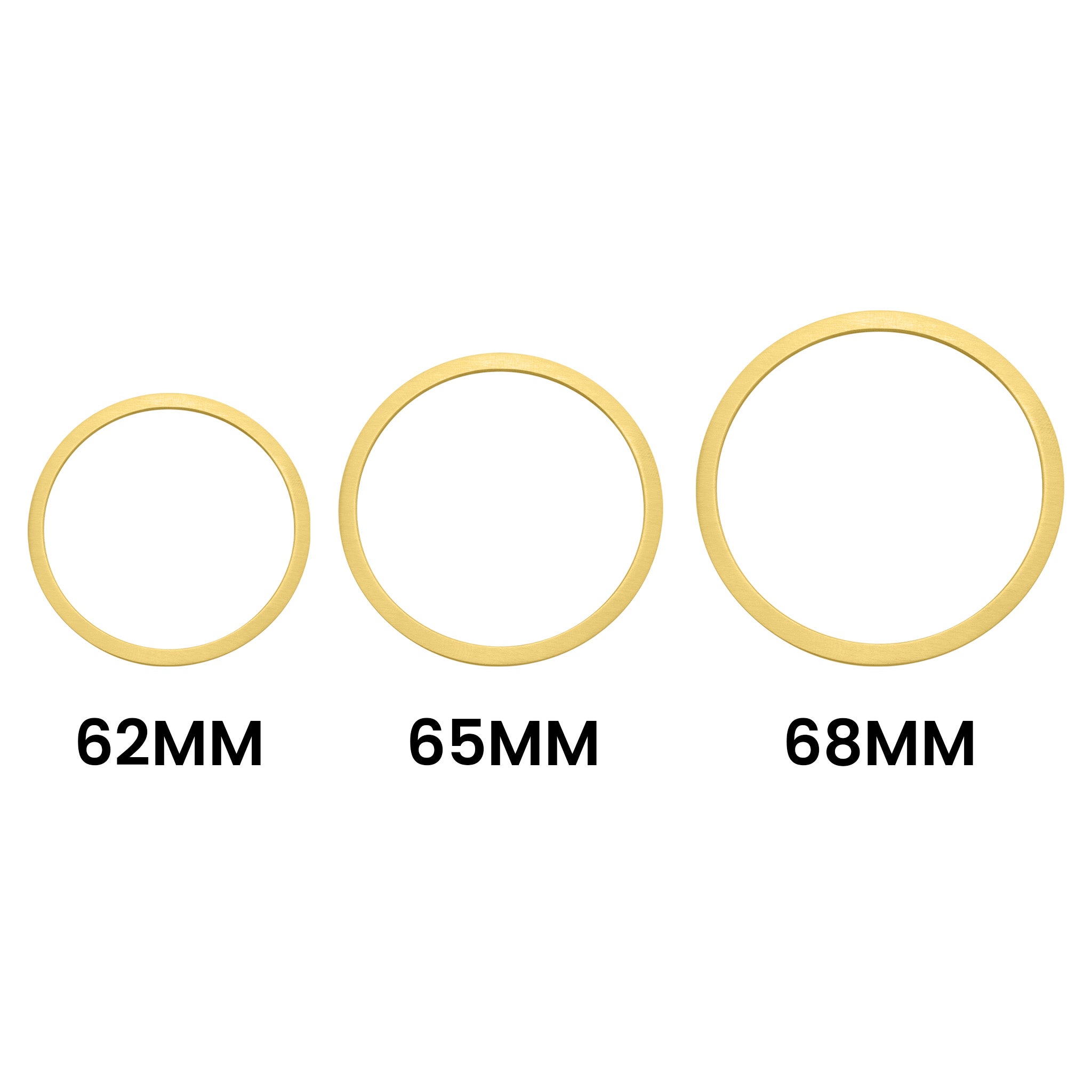 Rostfritt stål 18K Guld PVD -belagd blank Bangle Armband / SBB0078