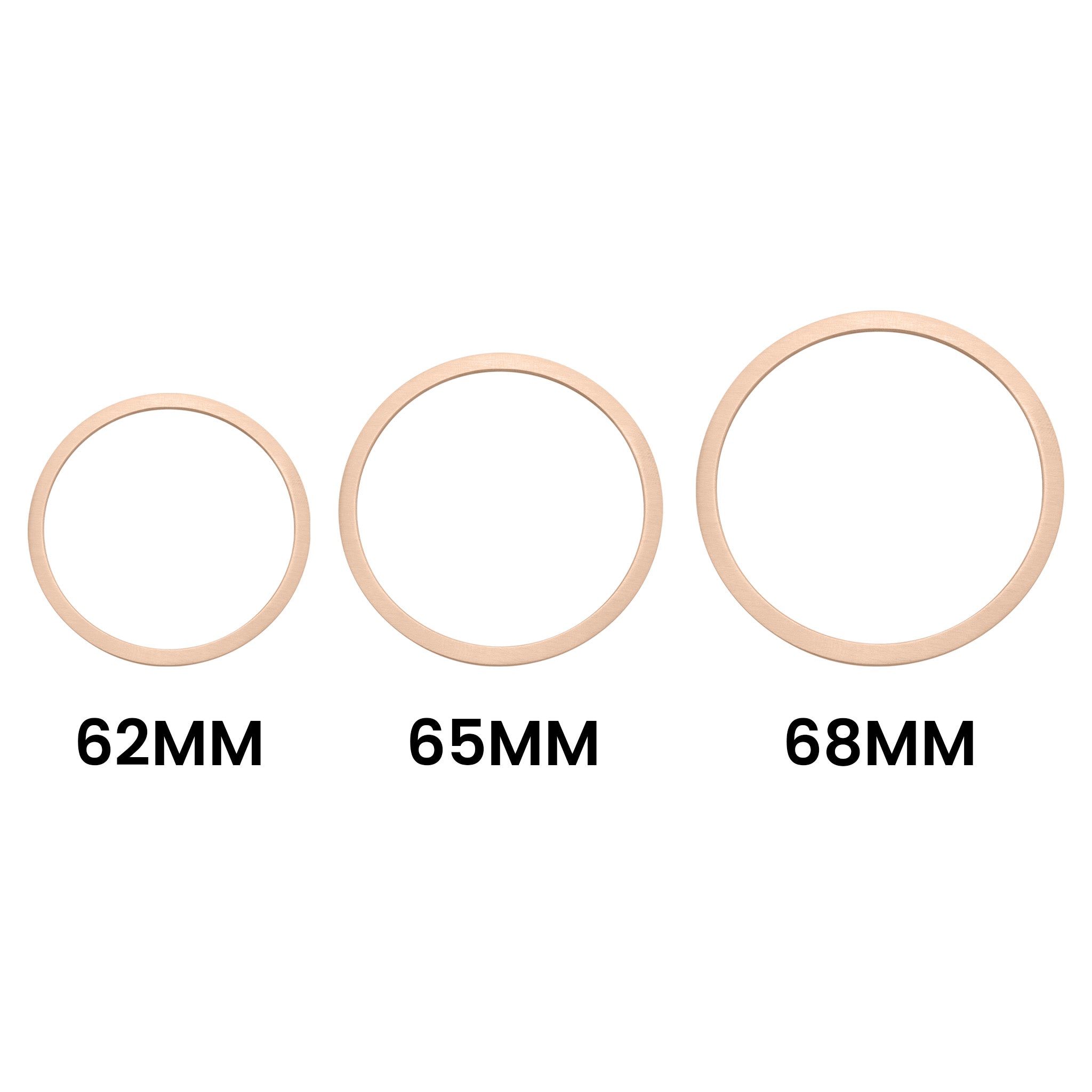 Rostfritt stål 18K Rose Gold PVD -belagd blank Bangle Armband / SBB0079