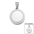 Detailed Stainless Steel Round Pendant / SBB0096