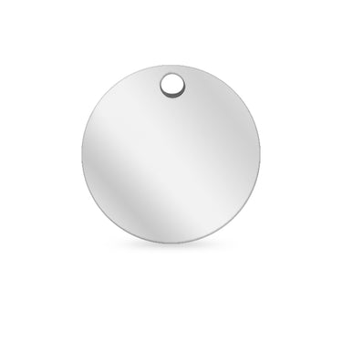 Thin Blank Stainless Steel Round Pendant / SBB0102