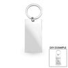 Large Blank Polished Stainless Steel Bar Keychain Pendant / SBB0140