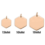 Blank Hexagon Pendant