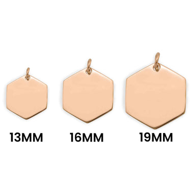 Blank Hexagon Pendant