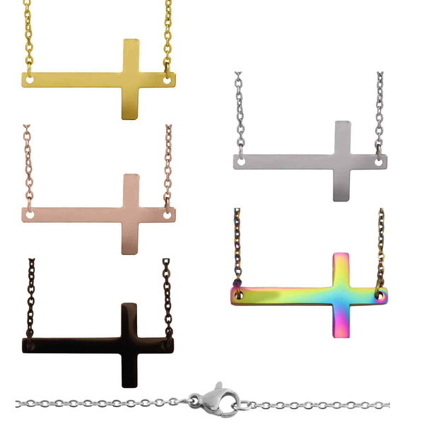 Gold Faith Cross Hook Bangle- Order Wholesale