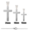 Stainless Steel Engravable Cross Pendant Necklace
