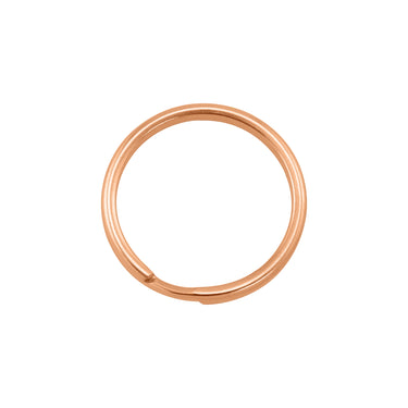 Anillo de llave de acero inoxidable recubierto de pvd de oro rosa de 18k/SBB0296