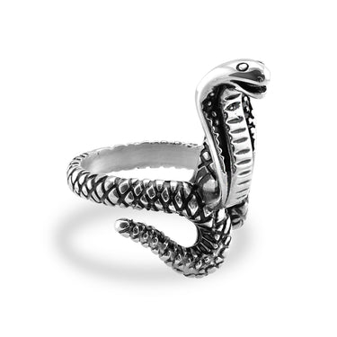 Detailliertes Cobra Edelstahl polierten Ring/SCR3028