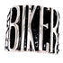 Detailed "BIKER" Stainless Steel Women's Ring / SCR4059