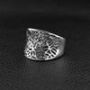 Detailed Patterned Cutout Stainless Steel Ring / SCR4073
