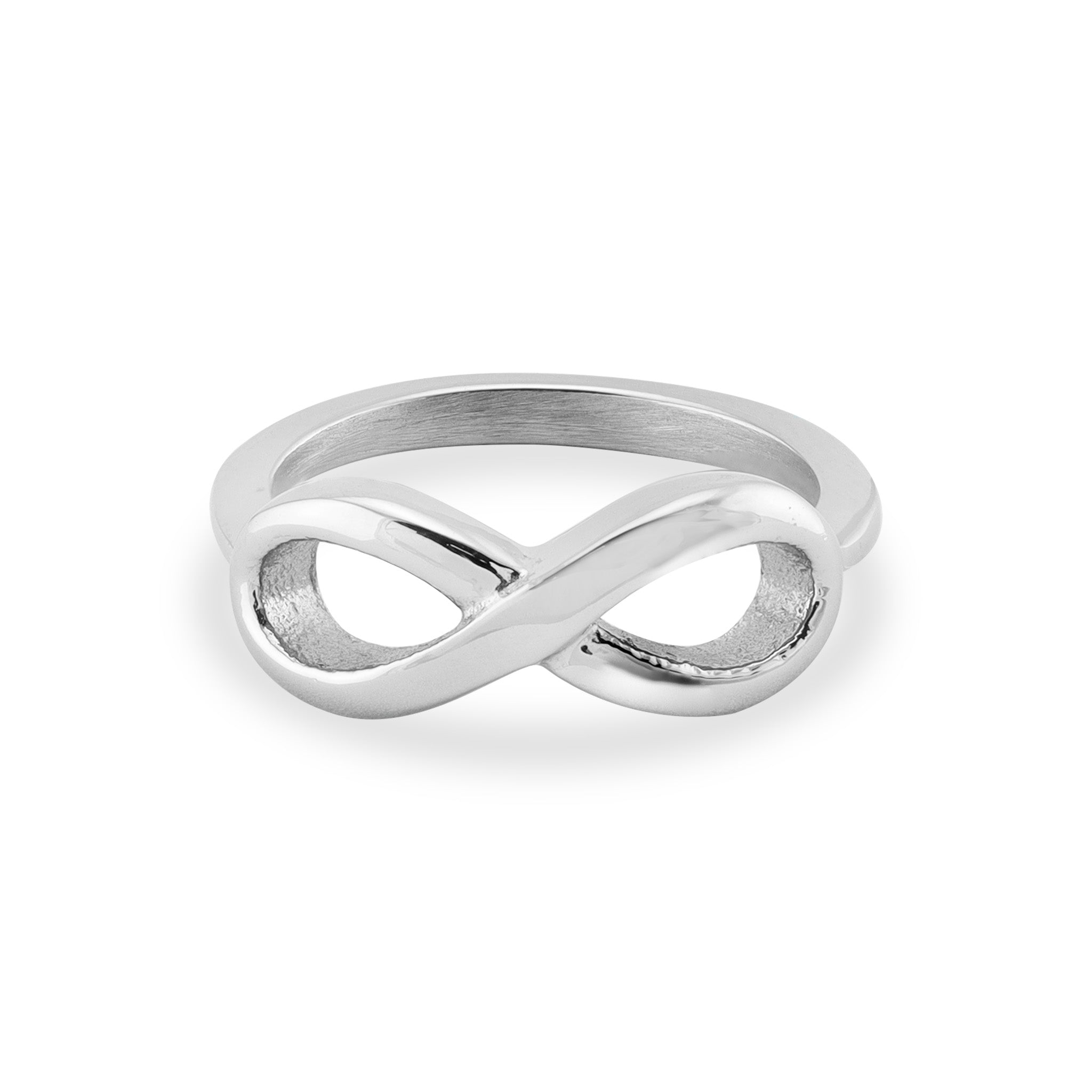 Plain Silver Infinity Ring (PS-RDR-482.) | Rananjay Exports