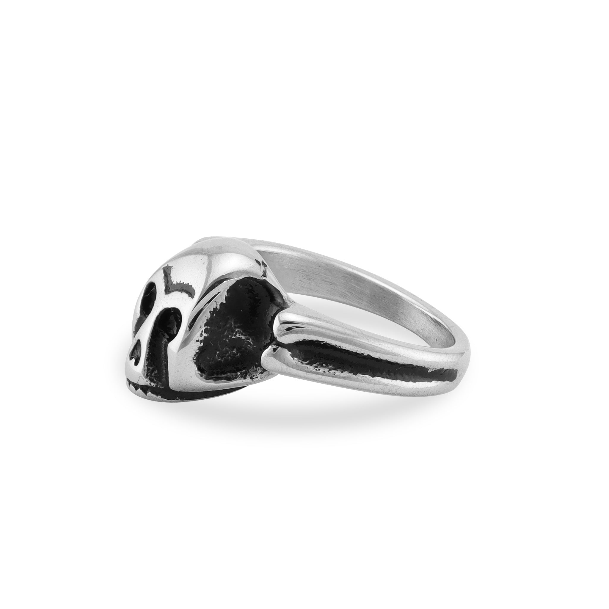 Polished Skull Stainless Steel Ring / SRJ2276