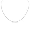 Sterling Silver Platinum Plated Diamond Cut Curb Chain / SSC0002