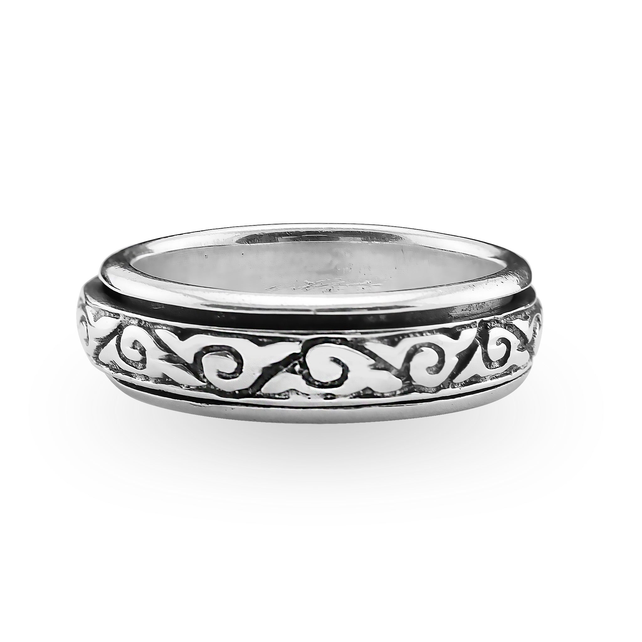 Sterling Silver Cloud Spinner Ring / SSR0045