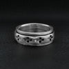 Sterling Silver Cross Spinner Ring / SSR0049