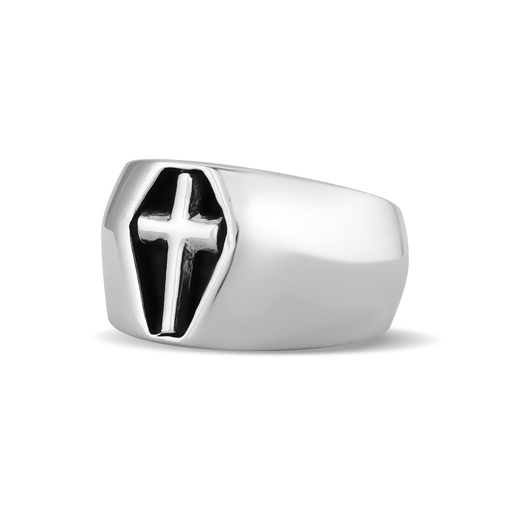 Sterling Silver Cross Ring / SSR0110 | Wholesale Jewelry Website