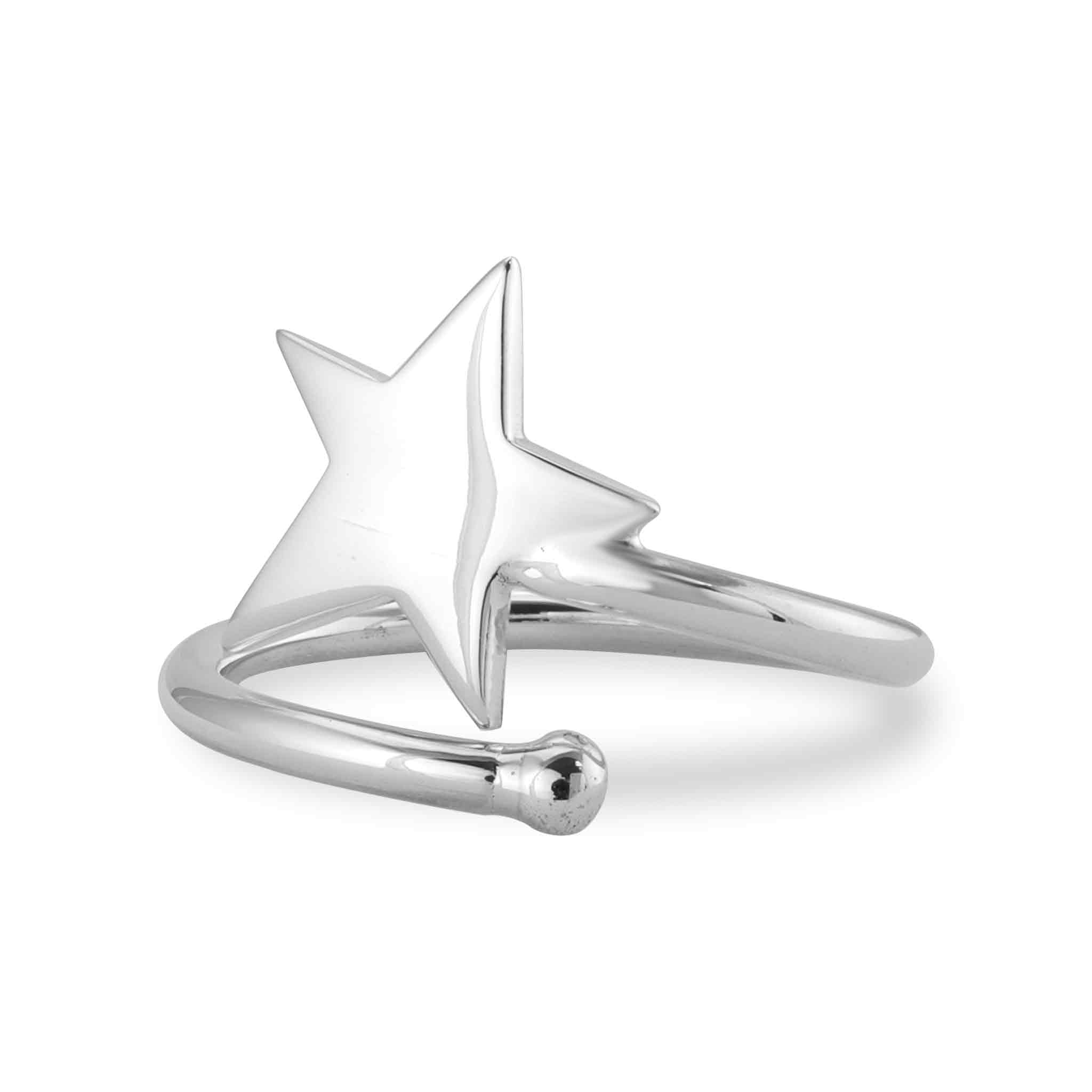 Sterling Silver Star Design Ring / SSR0134