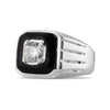 Sterling Silver Square CZ Ring / SSR0179