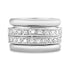 Sterling Silver Multi Band CZ Spinner Ring / SSR0191