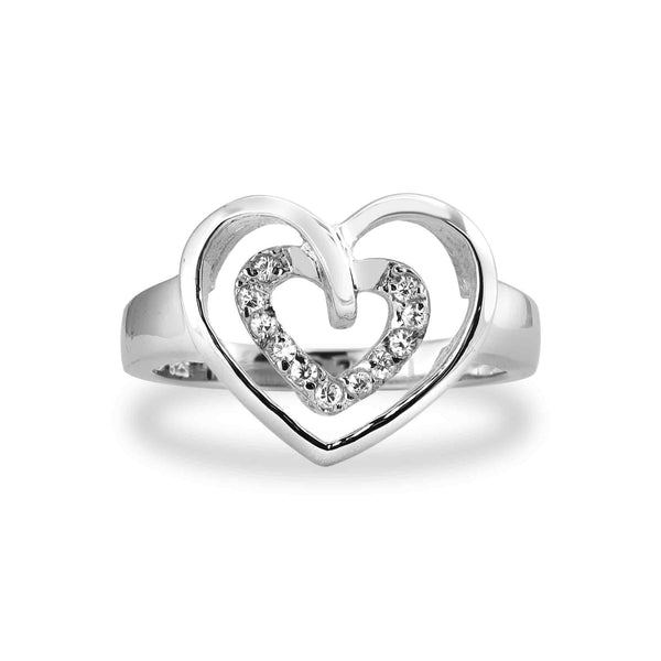 Sterling Silver Heart Ring / SSR0198