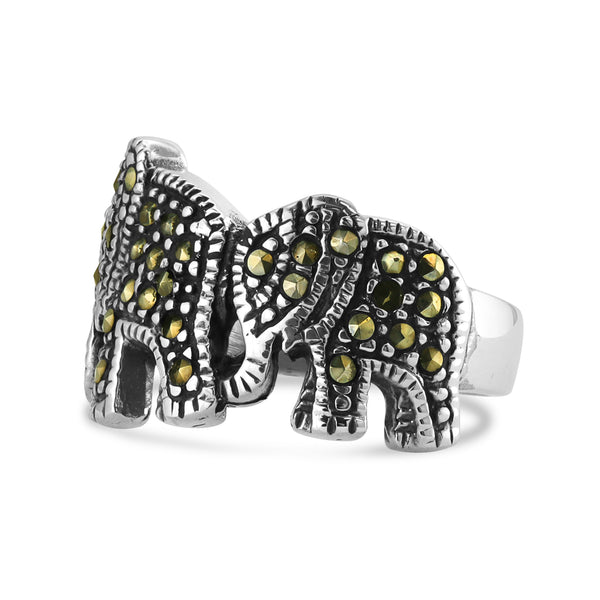 Sterling Silver Elephant Ring / SSR0216