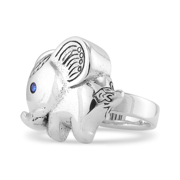 Sterling Silver Elephant Ring / SSR0223