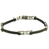 Stainless Steel Black Enamel Bracelet / BRJ2607