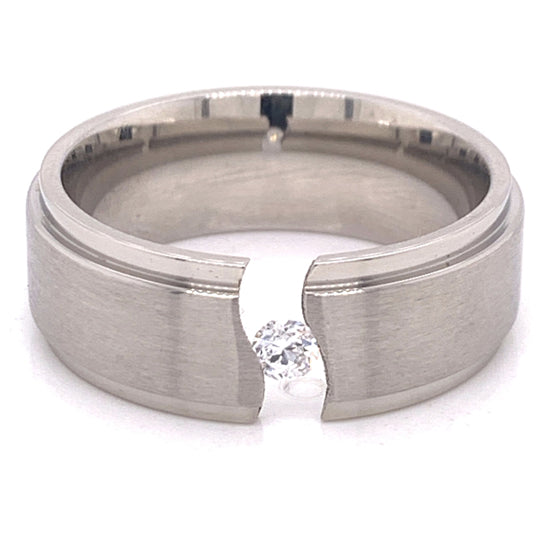 Highly Polished CZ Stainless Steel Ring / ZRJ2286-stainless steel good for jewelry- stainless steel jewelry for women- womens stainless steel jewelry- stainless steel cleaner for jewelry- stainless steel jewelry wire
